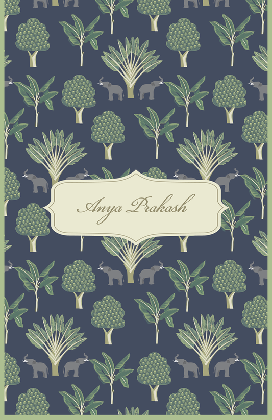 Large Notepads - Elephant - Navy