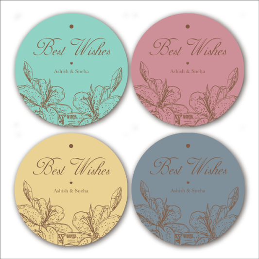 Gilded Lily Gold Foiled Round Gift Tags