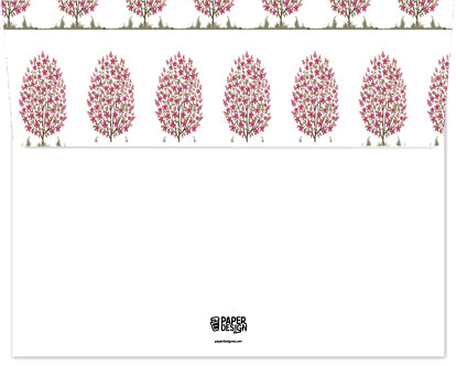 Flat Note Cards Envelope (5.5" x 4.4") - Tree in Bloom