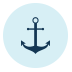 Nautical Anchor Blue