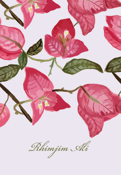 Mini Notepads - Bougainvillea