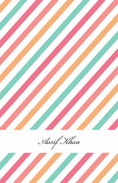 Large Notepads - Slanty Stripes