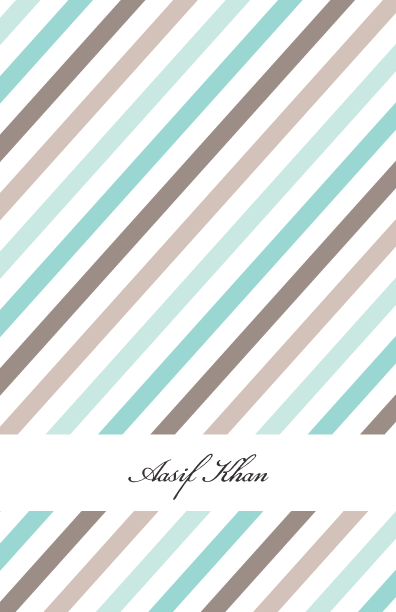 Large Notepads - Slanty Stripes