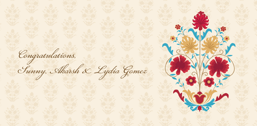 Vintage Floral - Personalised money envelopes