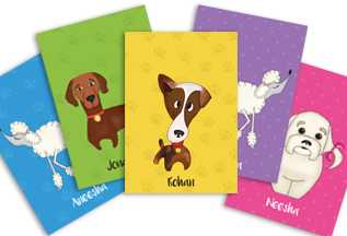 Mini Notepads - Cute Dogs