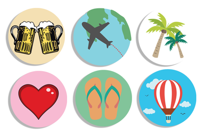 Travel Stickers - Essential (Set of 36)