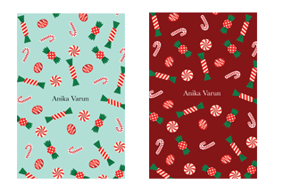 Large Notepads - Christmas Candy